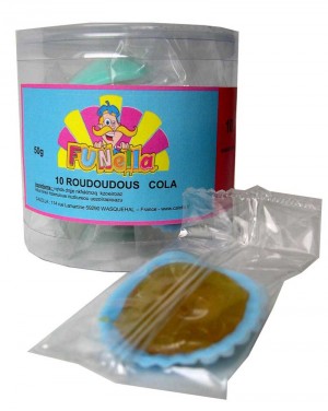 Roudoudous (coquillages) Cola - 10 pices emballes individuellement - 90g
