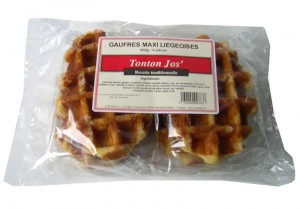 Gaufres Maxi ligeoises Tonton Jos' - 4 pices - emballage individuel - 400g